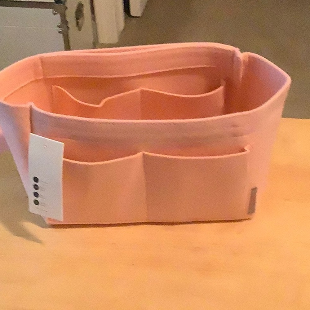 Pink Felt Small Purse Organizer NWT